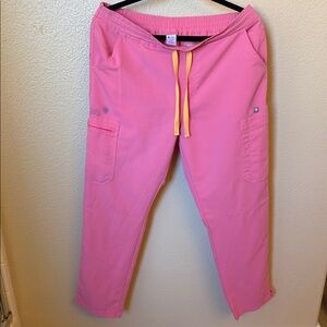 Figs Neon Pink Technical Collection Pants